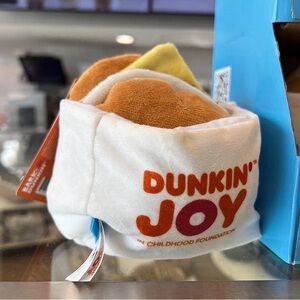 Dunkin’ x Bark Sausage Egg & Cheese Dog Toy
